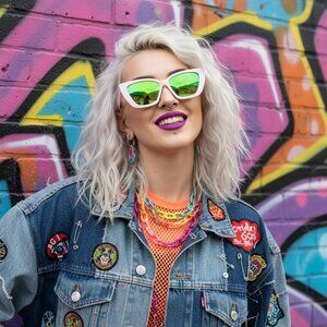 NEW Geo Glam Oversized Trendy Designer Style Sunglasses - Pink